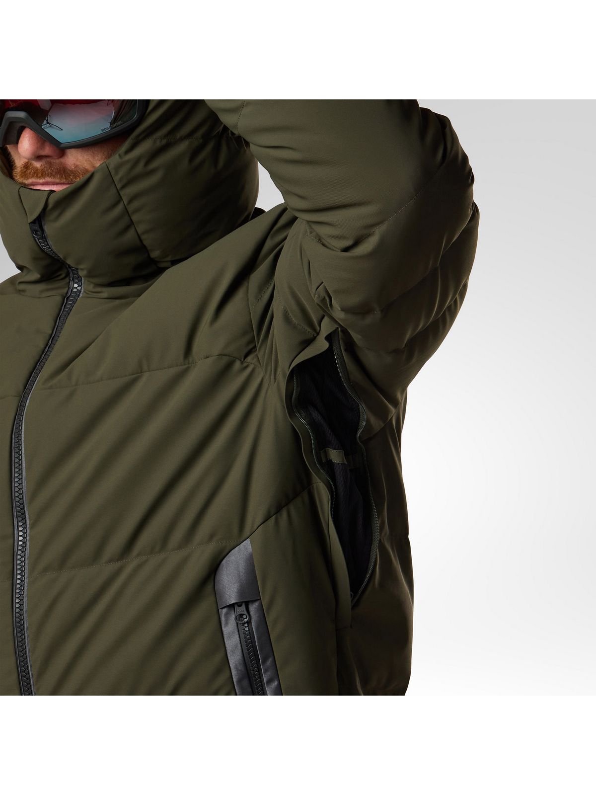 Kurtka narciarska męska ROSSIGNOL M Snowblaze Down Bomber Jacket zielona