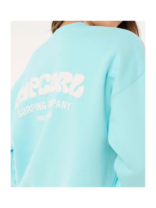 Bluza damska RIP CURL Surf Puff Inspired Crew niebieska
