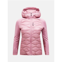 Damska kurtka puchowa Peak Performance W Helium Down Hybrid Hood brązowy
