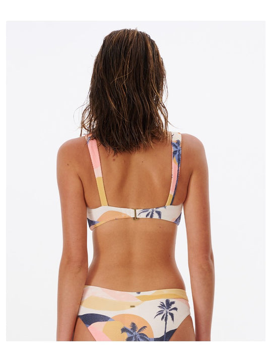 Biustonosz kąpielowy RIP CURL Melting Waves D-Dd Top brzoskwiniowy
