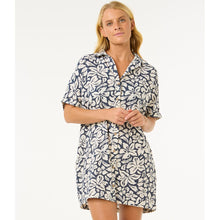 Sukienka koszulowa RIP CURL Las Dalias Ss Shirt Dress granatowa w kwiaty
