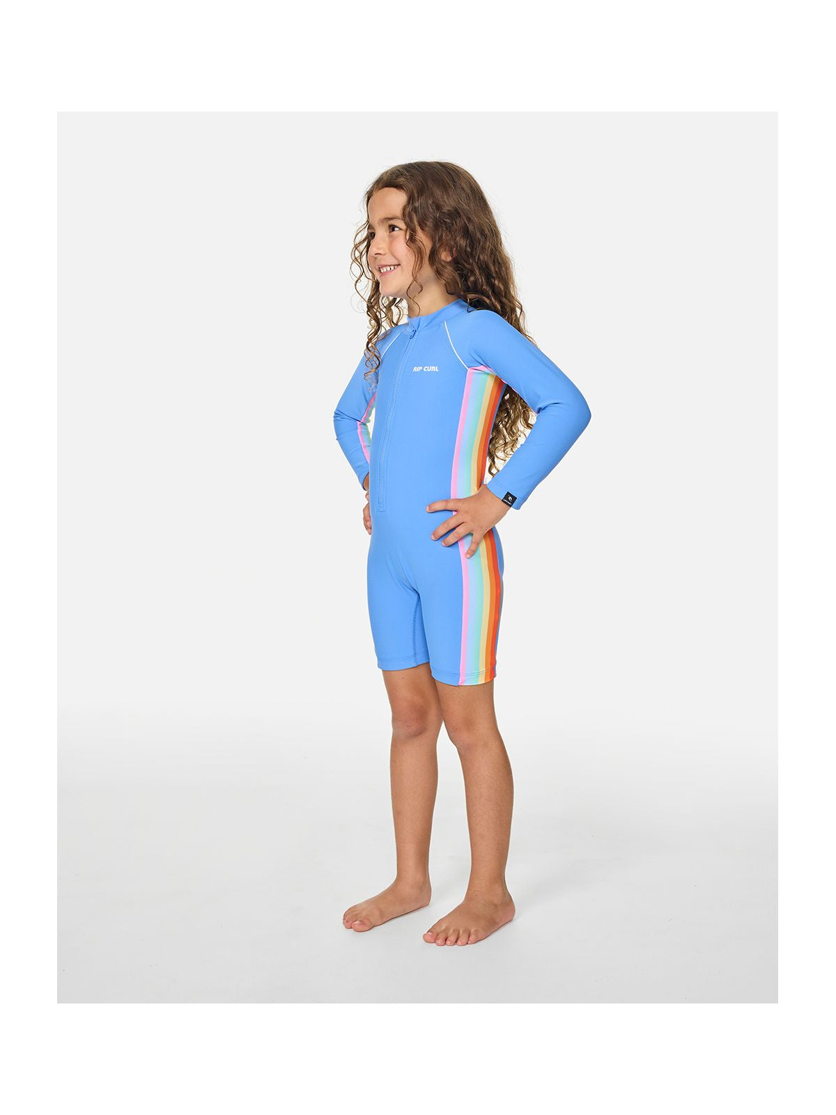 Kostium dziewczęcy RIP CURL Sun Revival Springsuit-Girl niebieski