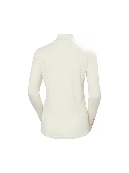 Bielizna termiczna damska HELLY HANSEN W LIFA MERINO MIDW GRA 1/2 ZIP biała
