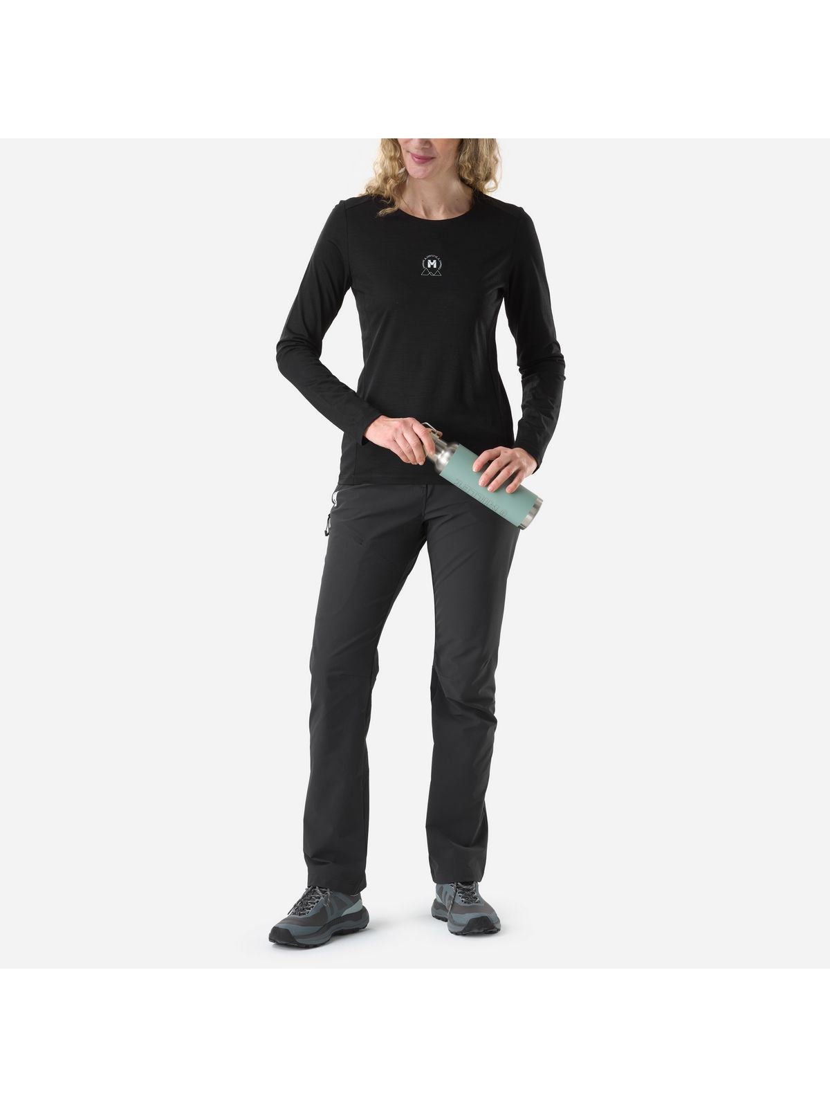 Koszulka damska MILLET W Ubic Wool Ts Ls W czarna