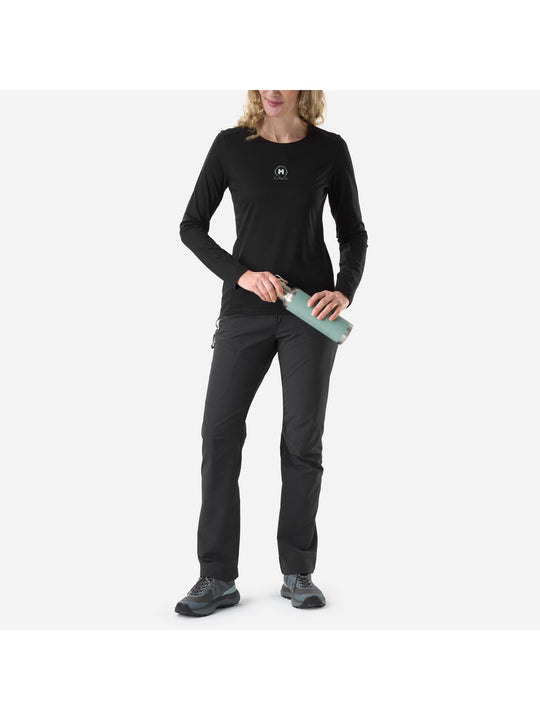 Koszulka damska MILLET W Ubic Wool Ts Ls W czarna
