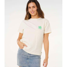 Koszulka damska RIP CURL Surf Puff Party Pack Relaxed beżowa
