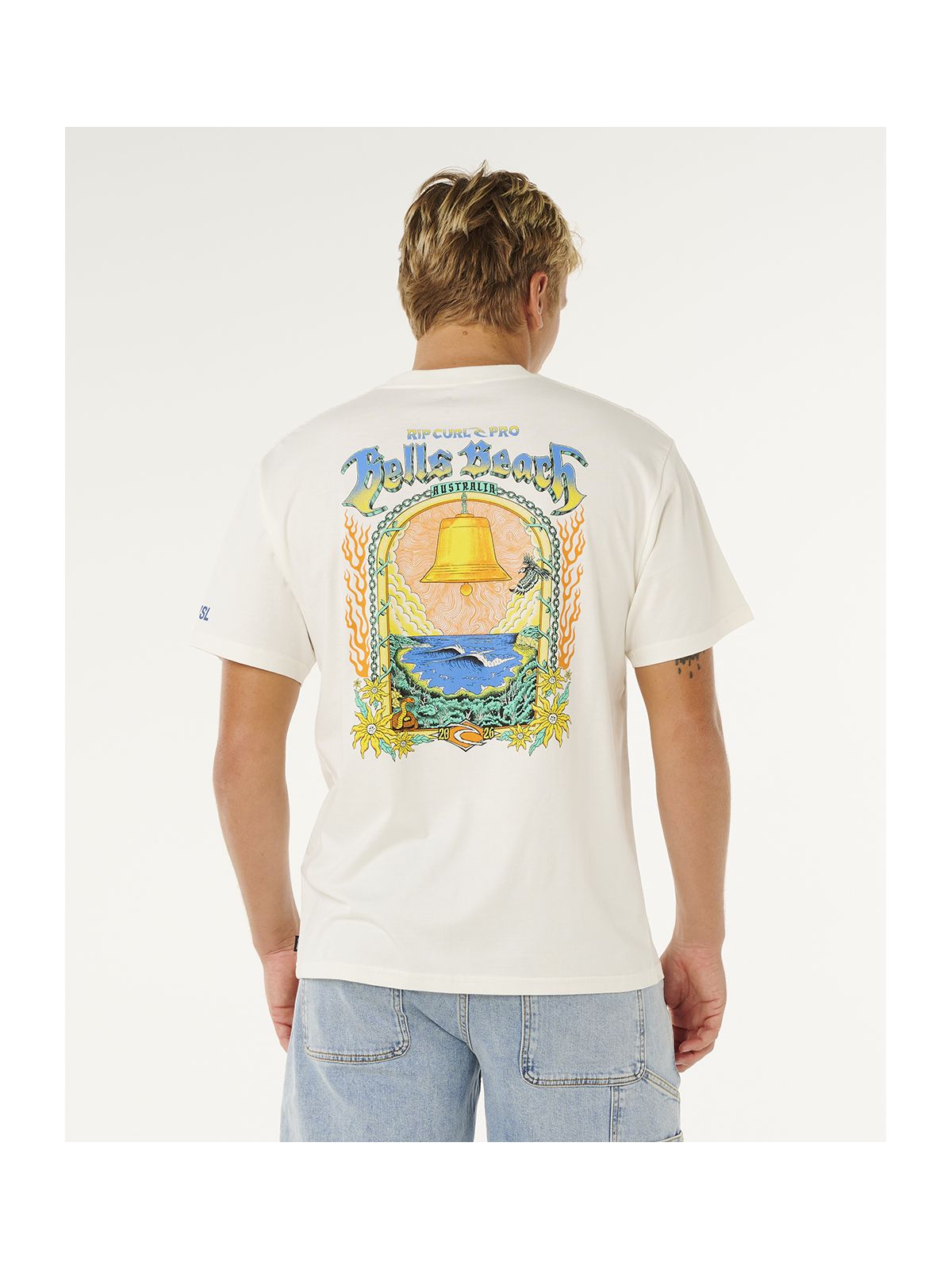 Koszulka męska RIP CURL Bells Pro 26 Event Tee biała