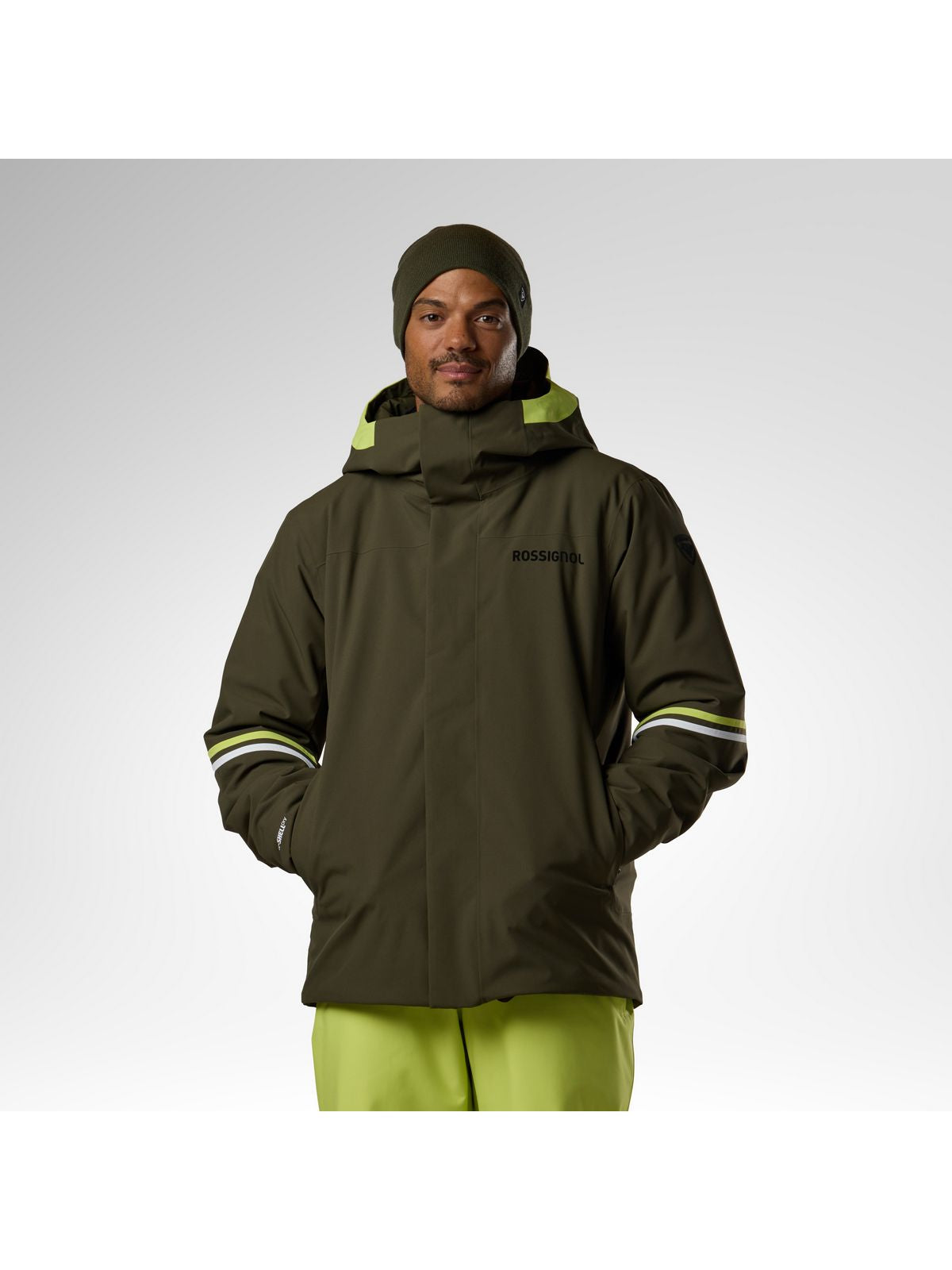 Kurtka narciarska męska ROSSIGNOL M Strawpile Insulated Ski Jkt zielona