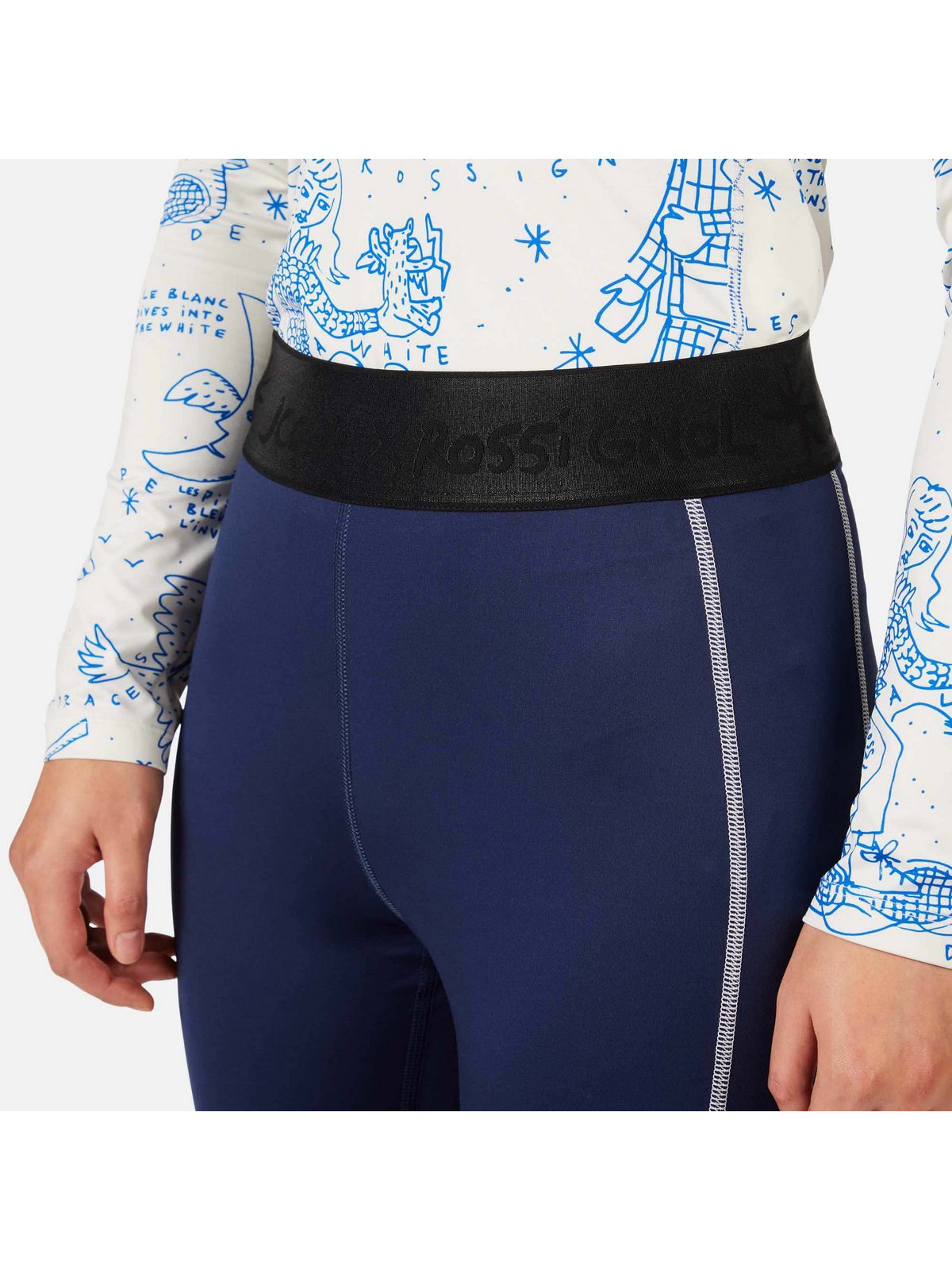 Legginsy damskie ROSSIGNOL W Jcc Booster Tights niebieskie