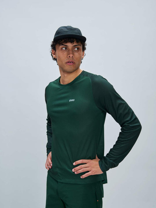 Koszulka rowerowa POC M’s Motion Air L/S Jersey zielony - Adventure Sports
