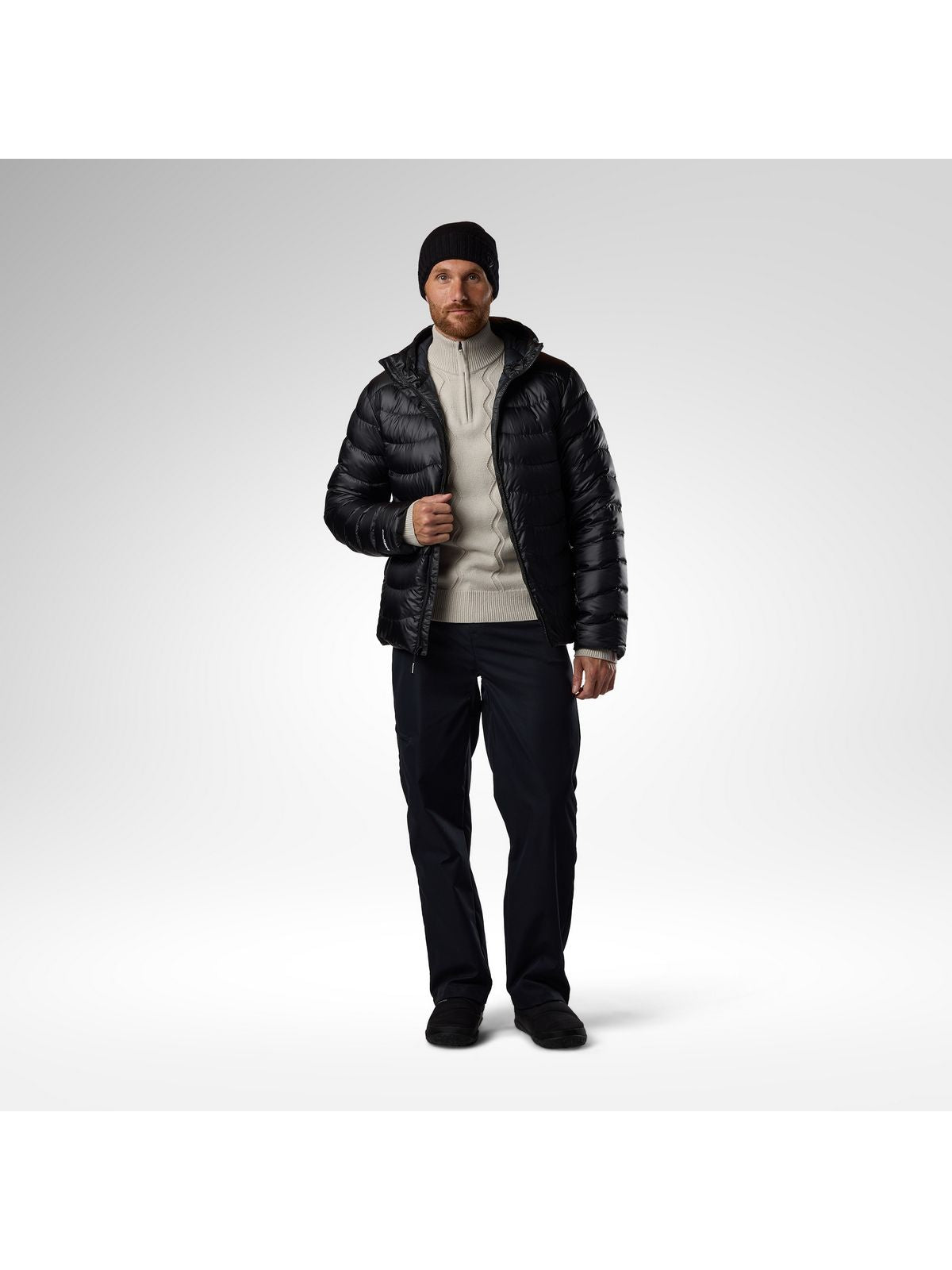 Kurtka puchowa męska ROSSIGNOL M Verok Down Hoodie Jacket czarna