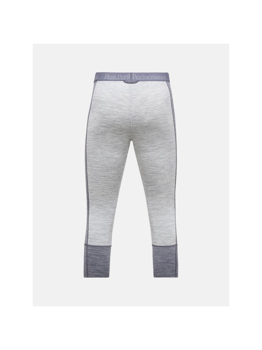 Spodnie Termiczne PEAK PERFORMANCE Magic 3/4 Short Johns Wool-blend Baselayer Women szary

