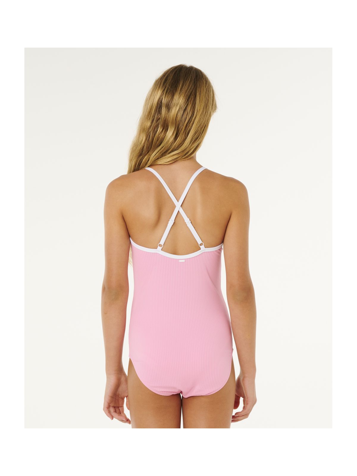 Kostium dziewczęcy RIP CURL Premium Rib New 1 Piece-Girl różowy
