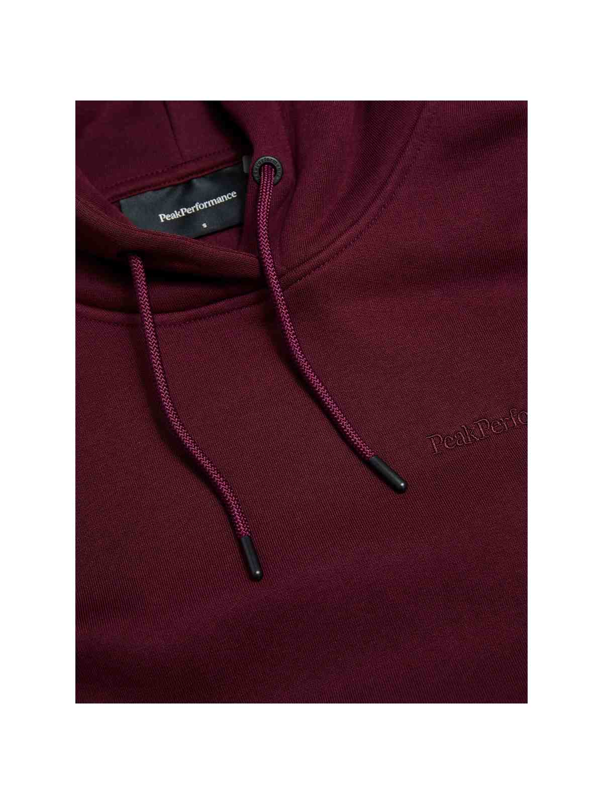 Bluza damska PEAK PERFORMANCE Original Small Logo Hood bordowa