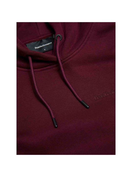 Bluza damska PEAK PERFORMANCE Original Small Logo Hood bordowa
