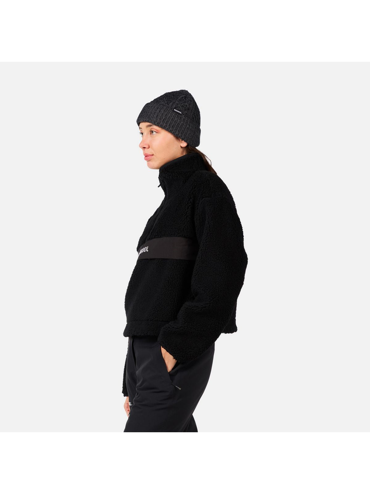 Bluza damska ROSSIGNOL W ALLTRACK HZ FLEECE czarna