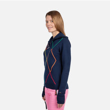 Sweter damski ROSSIGNOL W Jcc 1/2 Zip niebieski
