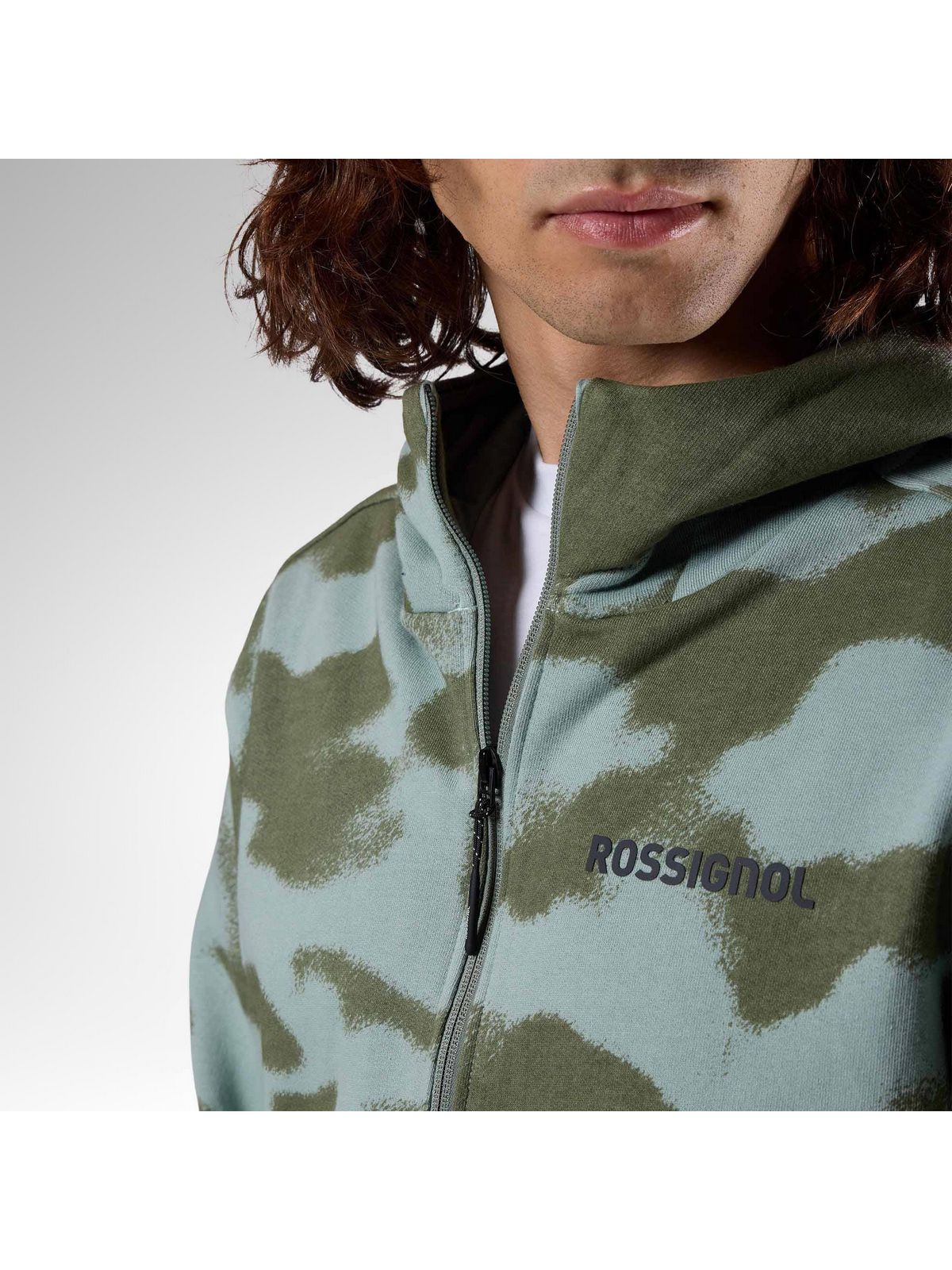 Bluza męska ROSSIGNOL M Logo Fzh zielona