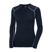 Koszulka damska Helly Hansen W Lifa Merino Midweight Crew niebieski - Adventure Sports
