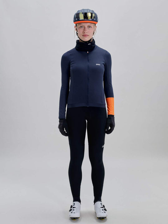 Koszulka rowerowa damska POC W's Cadence L/S Jersey granatowy
