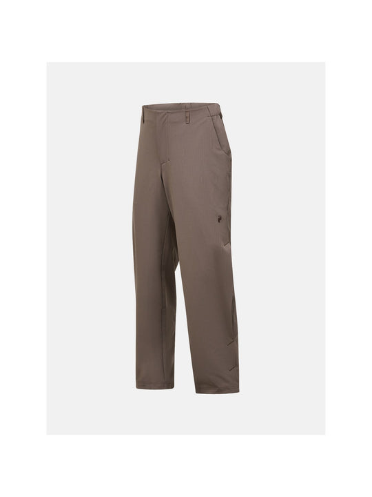 Spodnie sportowe męskie PEAK PERFORMANCE Backer Grid Pants brązowe
