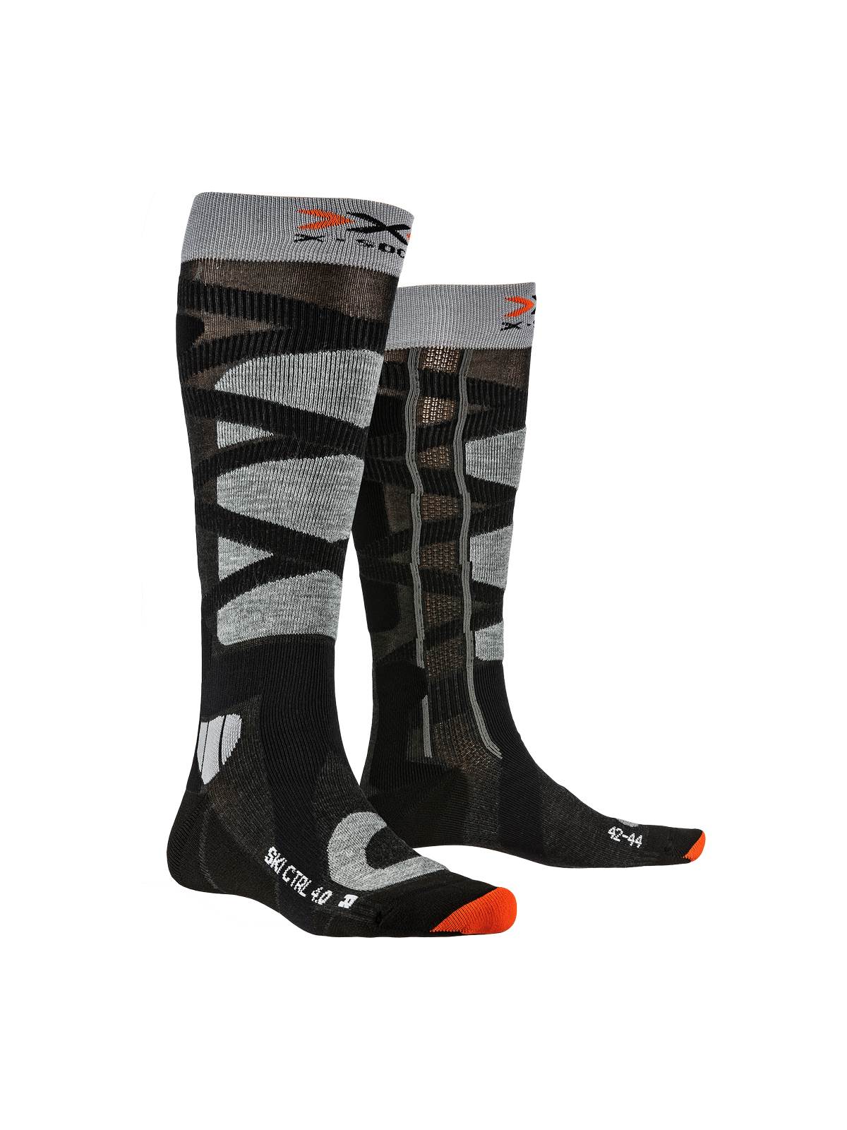 Skarpety narciarskie męskie X-SOCKS Ski Control 4.0 anthracite melange /  szary melange