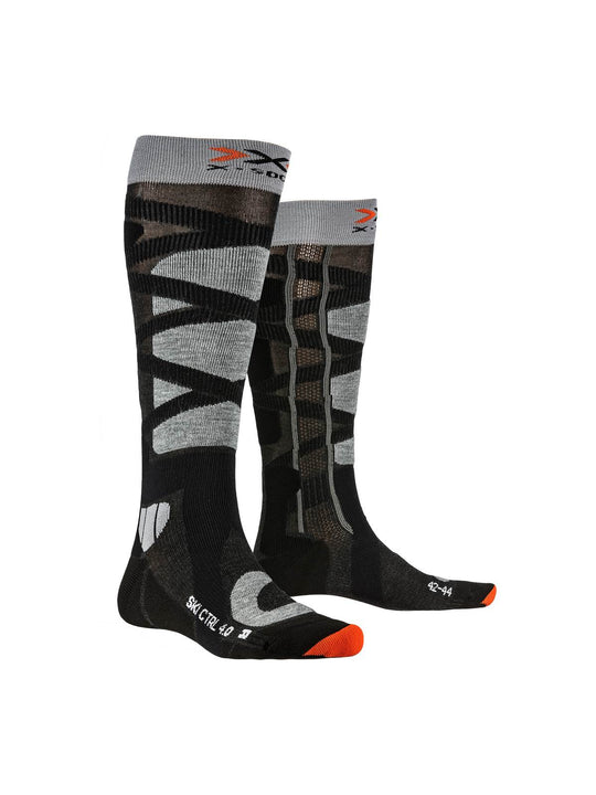 Skarpety narciarskie męskie X-SOCKS Ski Control 4.0 anthracite melange /  szary melange
