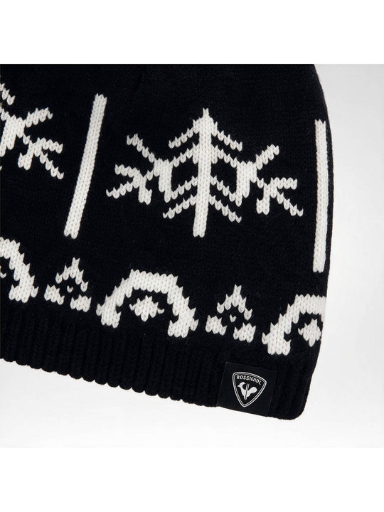 Czapka damska ROSSIGNOL W Snowdazzle Pompom Beanie czarna
