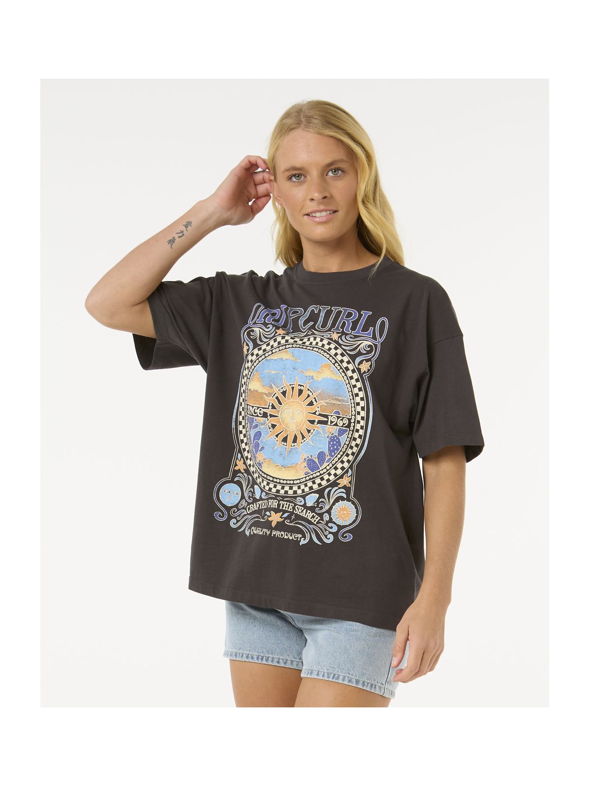 Koszulka RIP CURL Luna Heritage Tee czarny