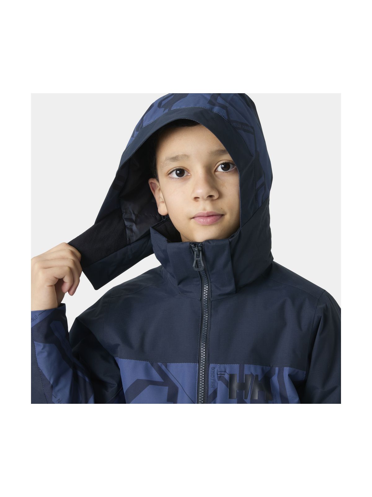 Kurtka narciarska dziecięca HELLY HANSEN JR SUMMIT 2.0 JACKET granatowa