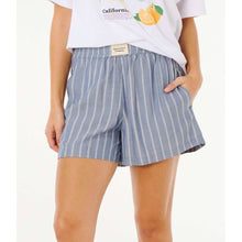 Szorty damskie RIP CURL Beach Days Pinstripe Short niebieskie
