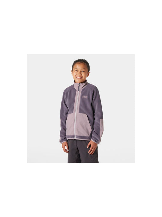 Bluza dziecięca HELLY HANSEN JR MARKA FLEECE JACK fioletowa - Adventure Sports
