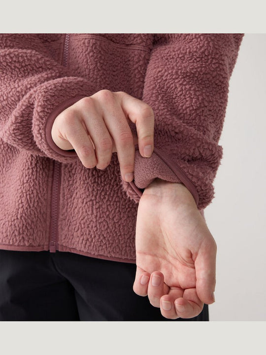 Bluza polarowa z kapturem damska HAGLÖFS Funds Pile Hood Misty Mauve
