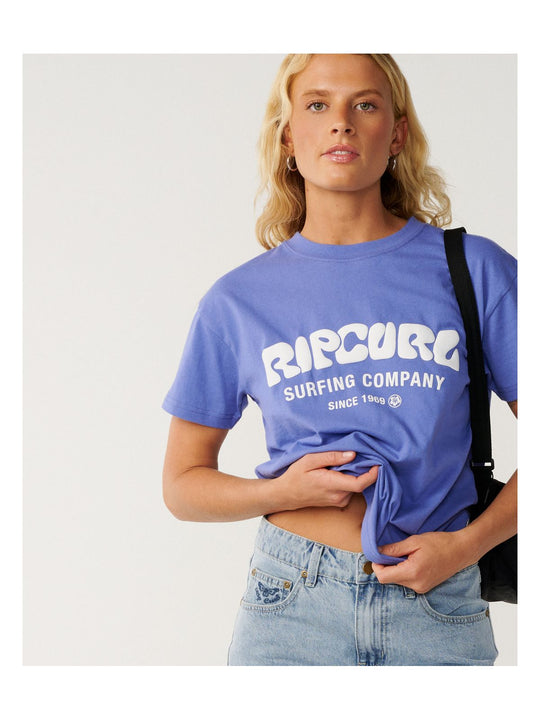 Koszulka damska RIP CURL Surf Puff Party Pack Relaxed granatowa
