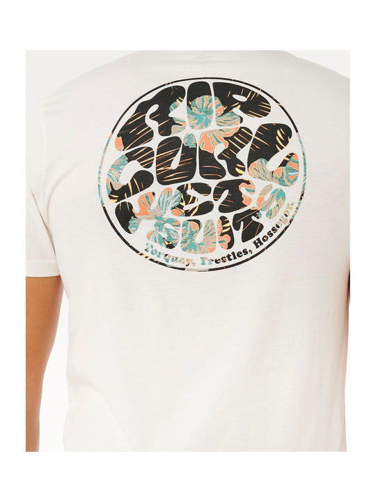 Koszulka męska RIP CURL Wettie Passage Icon Tee biała
