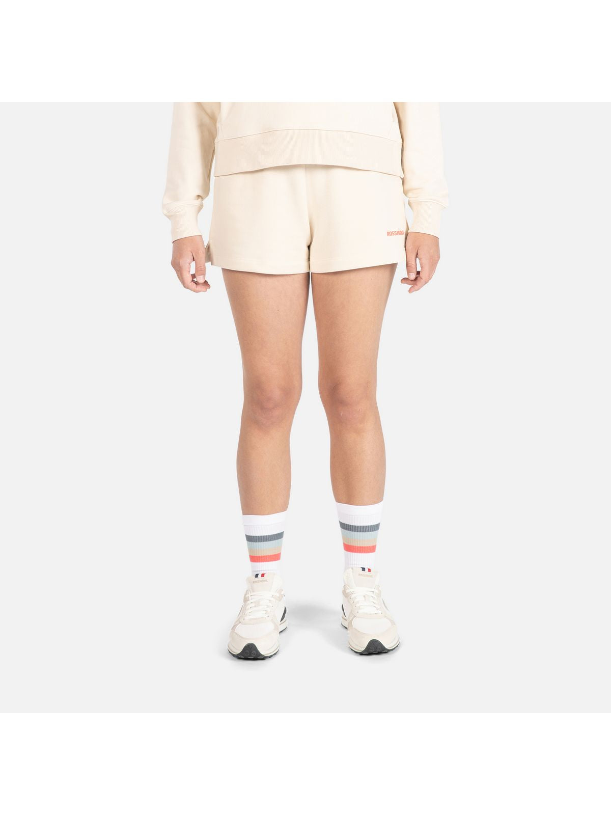 Szorty damskie ROSSIGNOL W Presset Short biały - Adventure Sports