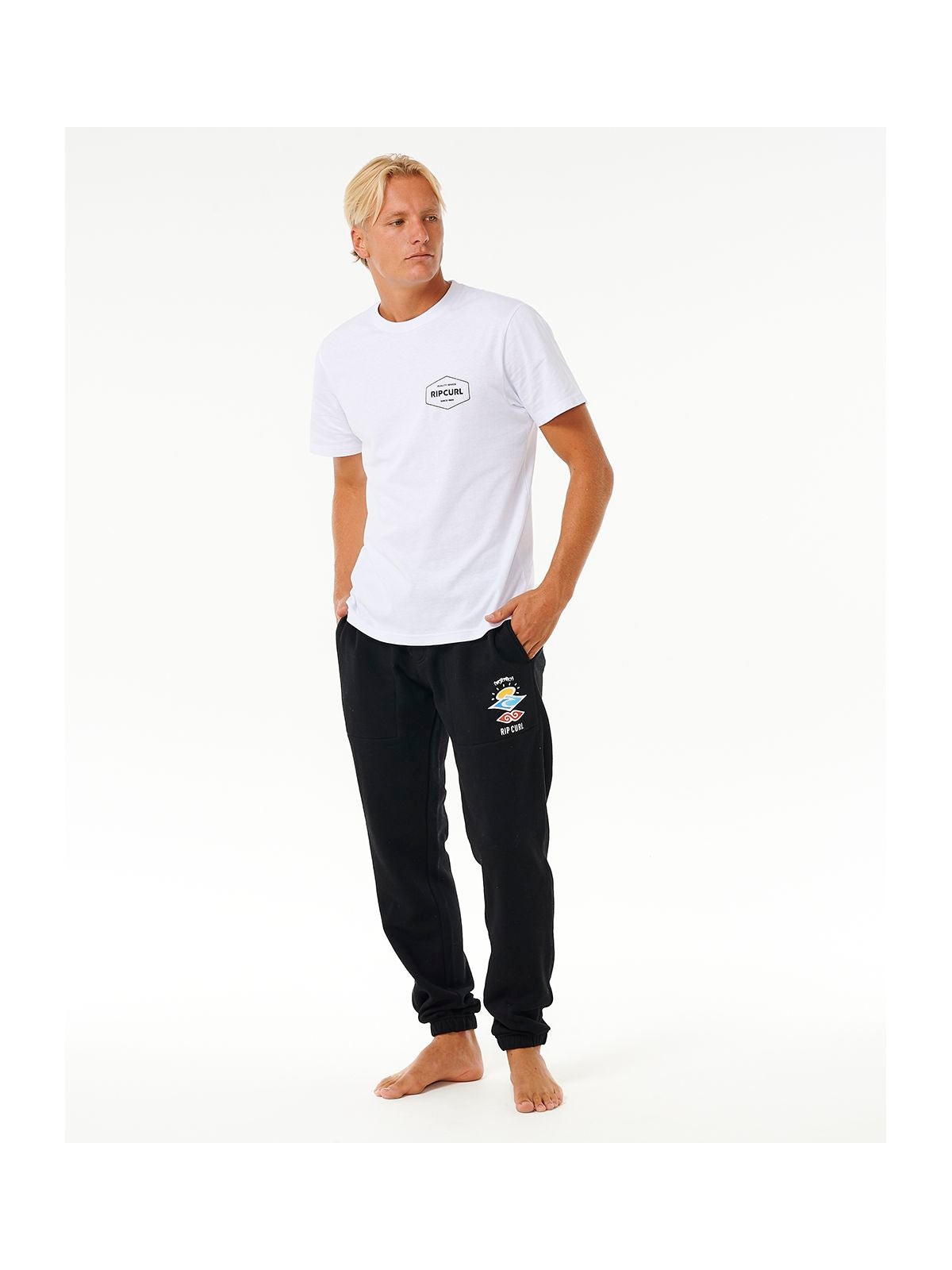 Spodnie RIP CURL Icons Of Surf Trackpant czarny