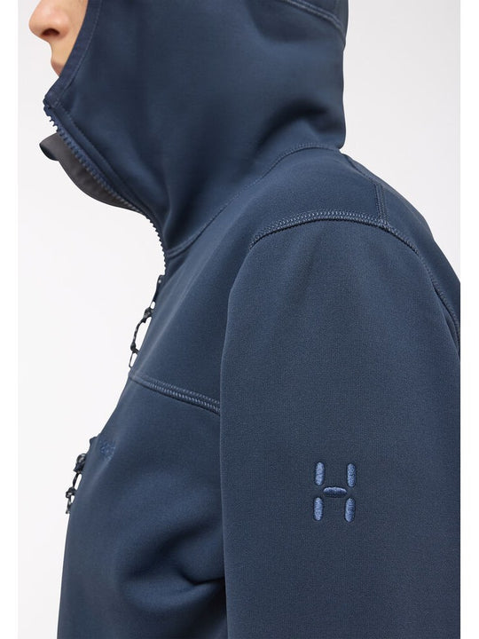 Bluza techniczna z kapturem damska HAGLÖFS Rosson Mid Hood Tarn Blue
