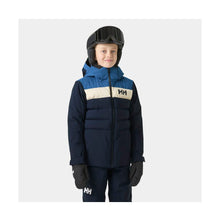 Kurtka narciarska dziecięca HELLY HANSEN JR CYCLONE JACKET granatowa
