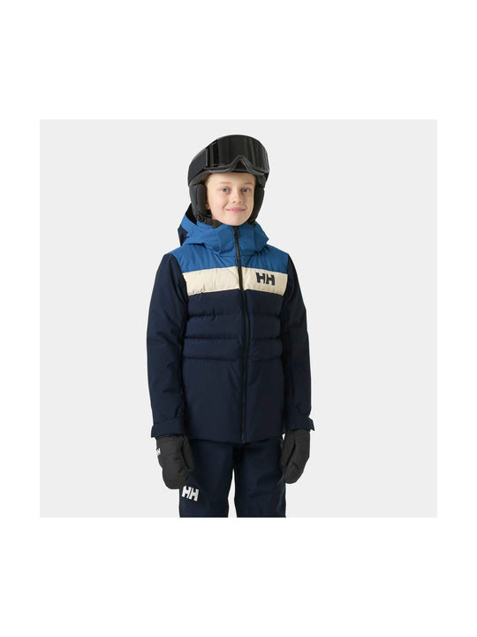 Kurtka narciarska dziecięca HELLY HANSEN JR CYCLONE JACKET granatowa
