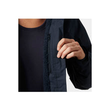 Kurtka damska HELLY HANSEN W Crew Hooded Pile Jacket kolor granatowy
