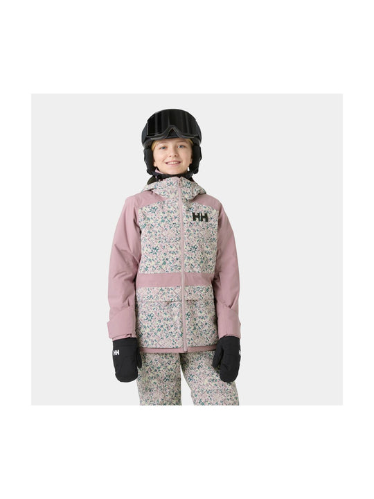 Kurtka narciarska dziewczęca HELLY HANSEN JR GIRL STELLAR JACKET 2.0 fioletowa
