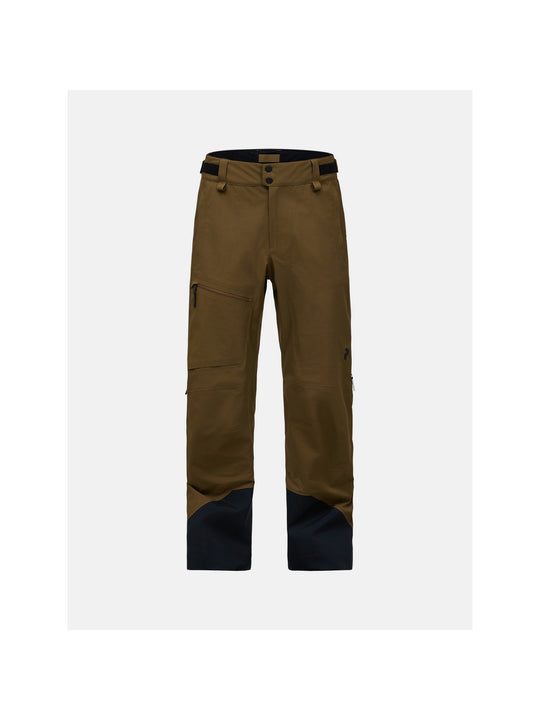 Spodnie narciarskie męskie PEAK PERFORMANCE Alpine GORE-TEX C-Knit 3L Shell Pants brązowe
