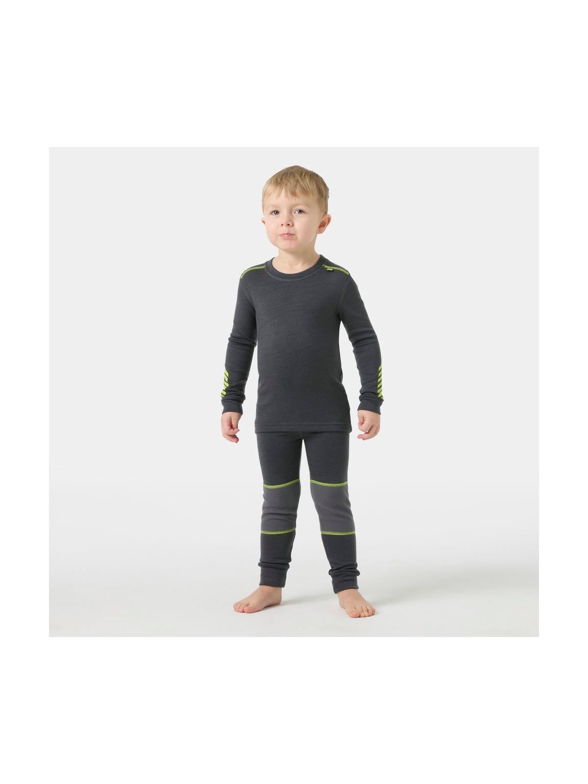 Bielizna termiczna dziecięca HELLY HANSEN K LIFA MERINO SET szara