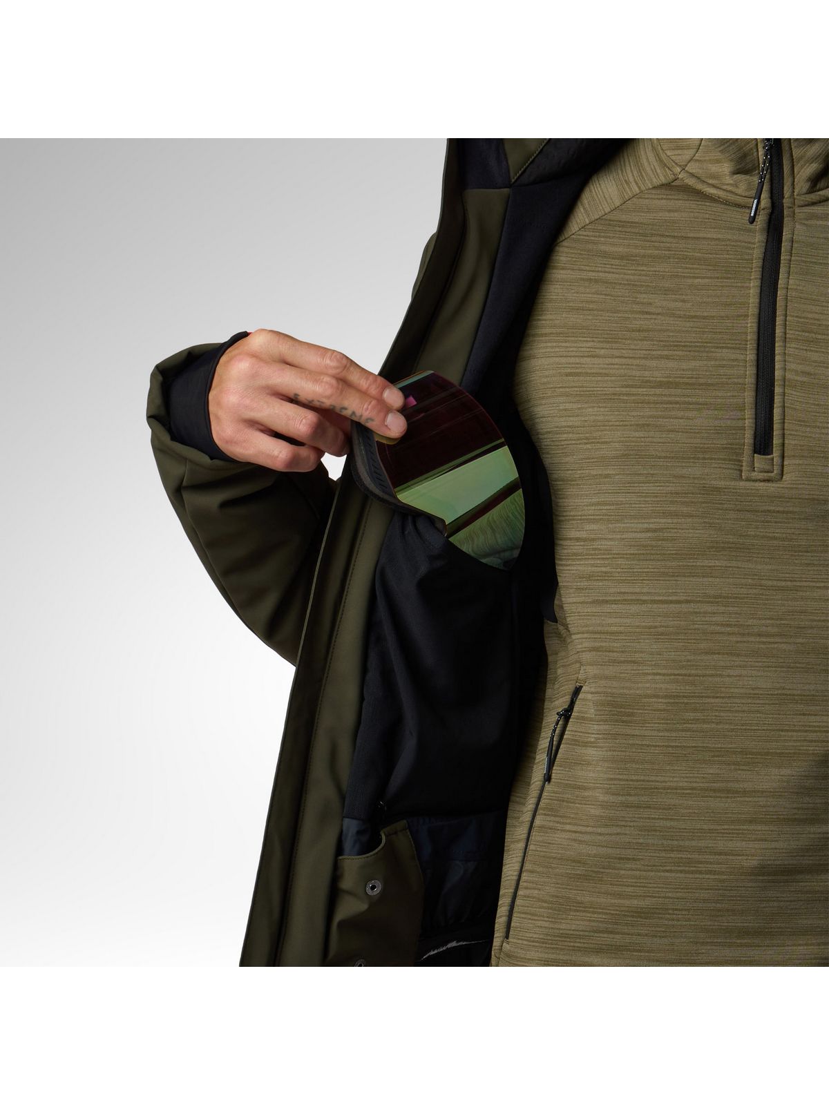 Kurtka narciarska męska ROSSIGNOL M Resort Softshell Jacket zielona