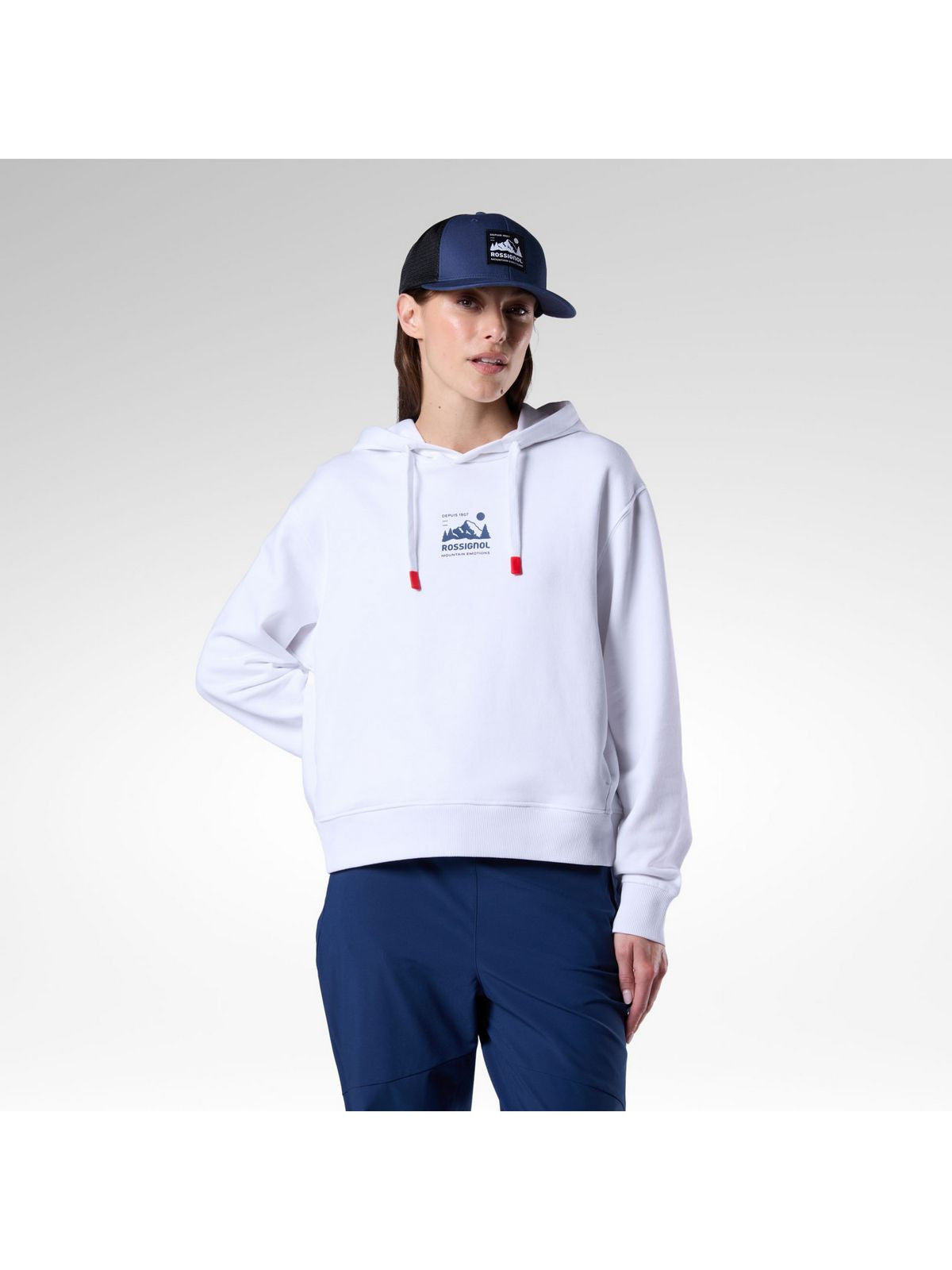 Bluza damska ROSSIGNOL W Waterfall H biała