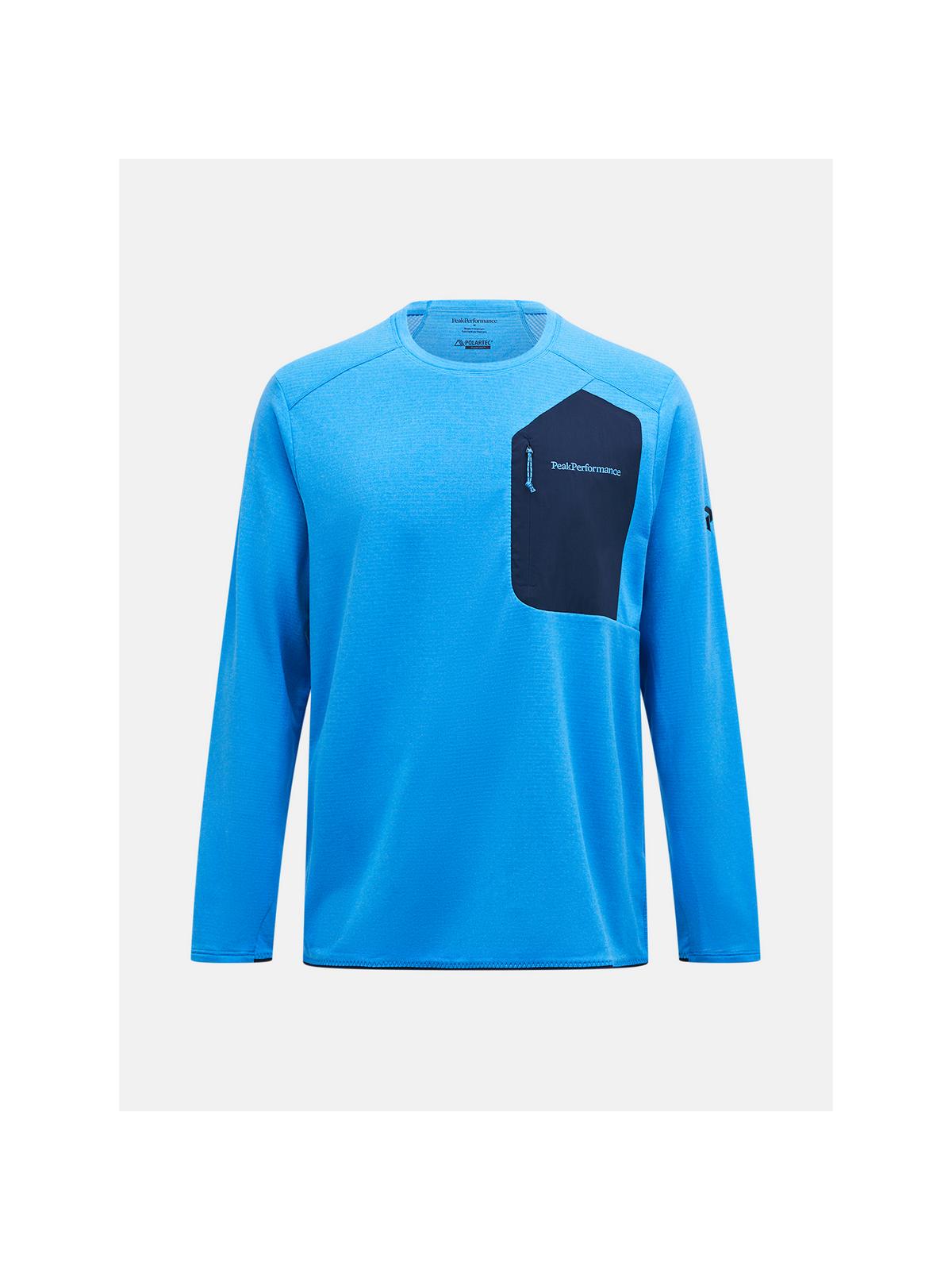 Bluza PEAK PERFORMANCE M Freelight Polartec Grid Crew niebieski