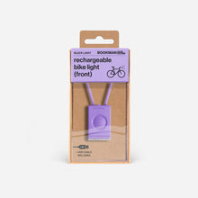 Lampka rowerowa BOOKMAN Block Light Front 50lm lawendowy
