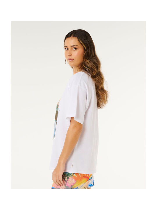 Koszulka damska RIP CURL Hayley O Heritage Tee biała
