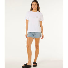 Koszulka damska RIP CURL Poolside Relaxed Tee biała
